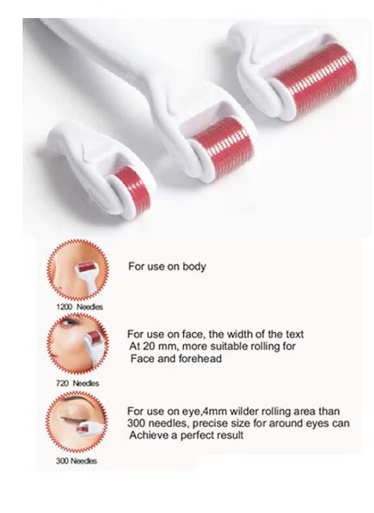 مجموعة إبر تيتانيوم صغيرة 4 في 1 مع علبة للسفر أبيض 0.5, 1.0, 1.5